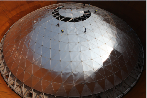 aluminum geodesic dome